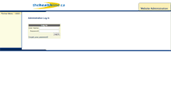 Desktop Screenshot of admin.thehealthline.ca