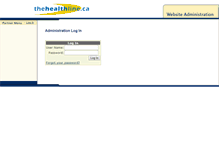 Tablet Screenshot of admin.thehealthline.ca